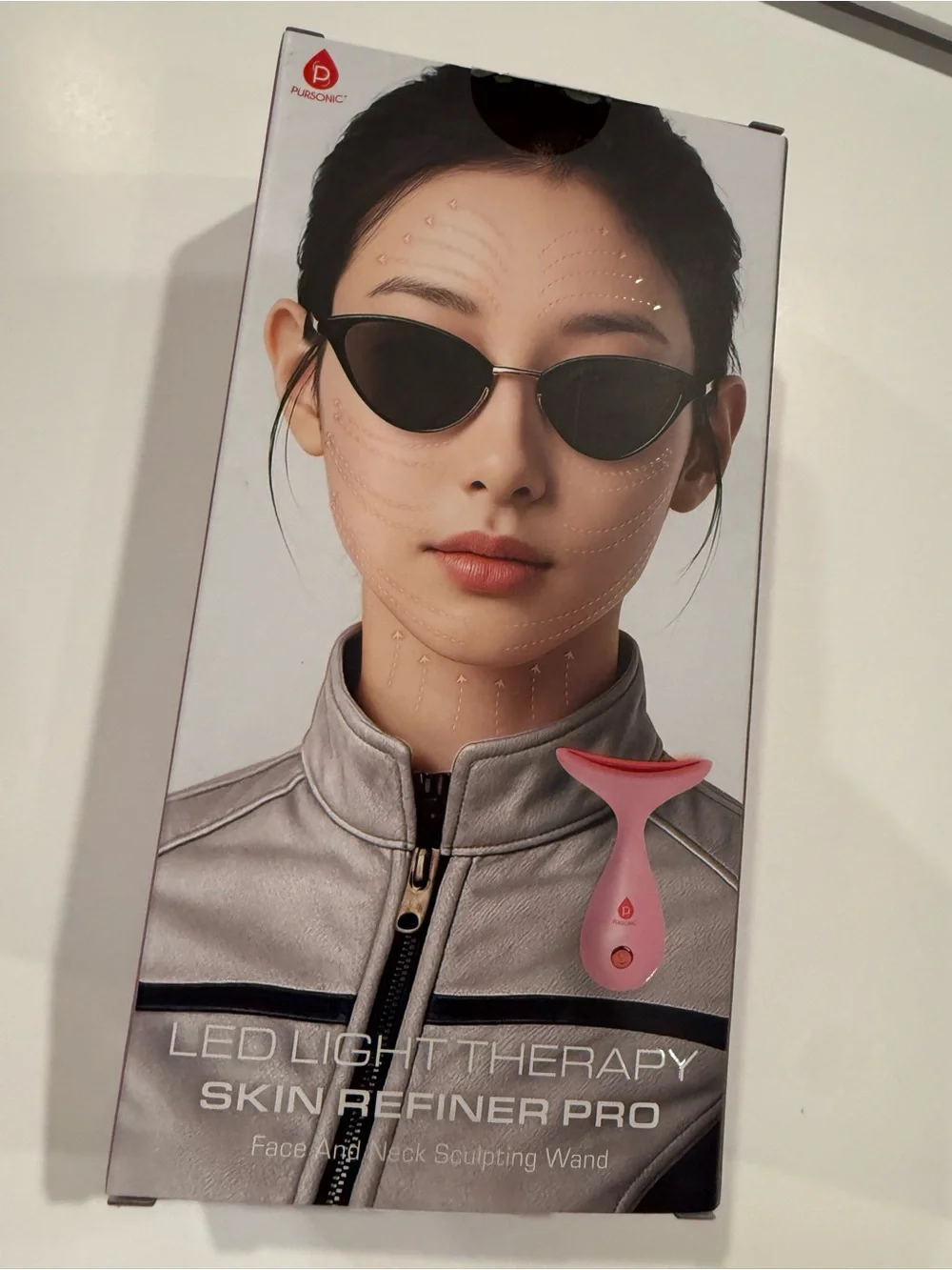 Pursonic LED Light Therapy Skin Refiner Pro - Pink